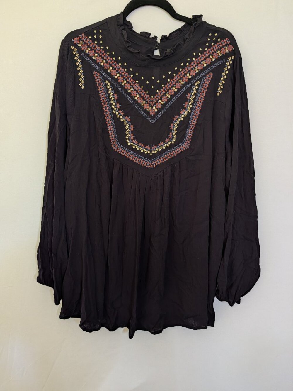Torrid Embroidered Boho Top 3X
